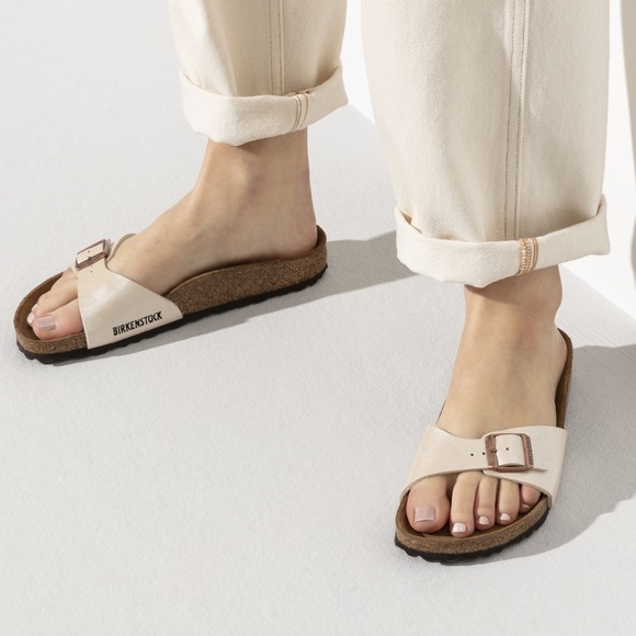 BIRKENSTOCK Madrid One Strap Buckle EVA Sandals Slides Mules Shoes Leather Cork - Picture 12 of 15
